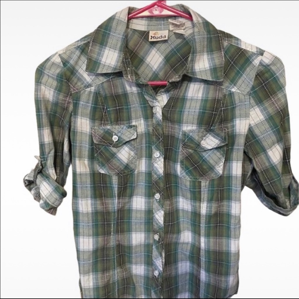 Mudd button down top medium